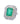 Art Deco Style Platinum Cocktail Ring with 6.93 CTW in Emerald and Diamonds