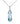 18K White Gold Necklace with 36.30 CTW in Aquamarine & Diamond
