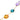 18K Yellow Gold Necklace with 175 Carats of Multicolor Semi-Precious Gemstones