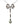 Art Nouveau Platinum Necklace with 0.35 CTW in Diamond, and Baroque Pearl