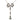 Art Nouveau Platinum Necklace with 0.35 CTW in Diamond, and Baroque Pearl