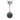 18kt white Gold Necklace with Tahitian Pearl & Diamonds
