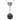 18kt white Gold Necklace with Tahitian Pearl & Diamonds