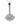 Art Deco Filigree Platinum Pendant Necklace with Diamonds & Ruby