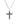 18K White Gold Cross Pendant with 3.53 CTW in Diamonds & Blue Sapphires