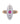 Art Deco 18kt Gold & Platinum Ring with Diamond & Synthetic Ruby