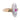 Art Deco 18kt Gold & Platinum Ring with Diamond & Synthetic Ruby