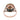Antique 18kt Gold Halo Ring with Diamonds & Pearl