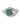 Vintage Platinum Ring with Diamond & Emerald