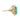 18kt yellow Gold Heart Ring with Emerald & Diamonds