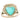 18kt yellow Gold Heart Ring with Emerald & Diamonds