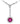 Edwardian 18kt Gold & Platinum Necklace with Diamonds and synthetic Ruby