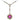 Edwardian 18kt Gold & Platinum Necklace with Diamonds and synthetic Ruby