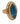 Hallmarked Retro 1950 Ring in 18kt yellow Gold with Blue Topaz