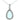 Art Deco Platinum Pendant Necklace in Platinum Aquamarine, Diamonds and Pearls