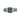 Art Deco 18kt Gold & Paltinum Ring with Green Tourmaline & Diamonds
