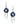 Platinum & 18K Yellow Gold Drop Earrings with 3.00 CTW in Lapis Lazuli & Diamond