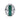 18kt white Gold Cocktail Ring with Green Tourmaline & Diamonds
