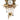 Retro 18K Yellow Gold Cuckoo Watch Brooch with Multicolor Gemstones & Diamonds
