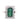 18kt two tones Ring 3.50 CTW in Green Tourmaline & Diamonds
