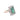 18kt two tones Ring 3.50 CTW in Green Tourmaline & Diamonds
