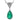 Art Deco 1920 Platinum Necklace with Emerald and Diamonds