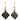 Victorian 14kt Gold & Silver Drop Earrings with Diamonds