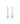 18kt two tones Dangling Earrings with Aquamarines & Diamonds
