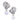 Antique 18kt white Gold Earrings with Diamonds & South Sea Pearls
