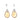 14K White & Yellow Gold Earrings with 3.65 CTW in Diamond