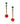 Retro 18kt Gold hanging Earrings with Diamonds, Emeralds and Coral