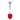 Art Deco Platinum Strawberry Pendant Necklace with Coral & Diamonds