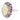 18K White Gold Cocktail Ring with 14.70 CTW in Opal, Diamond & Ruby