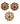 18k Gold Multi Gemstones Sputnik Set