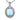 14K White Gold Blue Topaz & Diamond Necklace