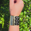 MARIANA CANALE 18kt yellow Gold Cuff Bracelet with Diamonds & Onyx