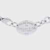 Vintage Tiffany & Co. Ultra Oval Tag Necklace in Sterling Silver