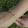 18kt Rose Gold Tennis Bracelet with 5.30 Cts in Diamonds
