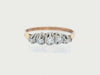 Edwardian 18kt Gold and Platinum 5 Diamonds Ring