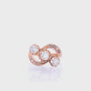 Edwardian 1900 Ring in 18kt rose Gold with Diamonds