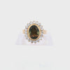 18K Yellow Gold Ring with 11.25 CTW in Andalusite & Diamond