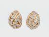 NOVA 18kt yellow Gold Hoop Earrings with 4.20 Cts in Diamonds