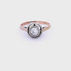 Deco 1915 Engagement Ring in 18kt Gold with Diamond