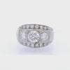 1950’s 14K White Gold Diamond Ring