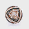 SIERA Cocktail 18kt Rose Gold Ring with 1.93 Cts in Diamonds