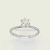 Engagement Ring in 18k Gold with 0.60 Cts Old mine Diamond