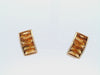 18kt yellow Gold Hoop Earrings in with French cut Citrines