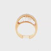 IO SI 18K Yellow Gold Diamond & Critrine Ring