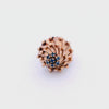 Retro 1950 Ring in 18kt Yellow Gold with Sapphires