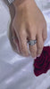1920 Art Deco Platinum Ring with 1.25 Cts in Diamonds and Sapphires